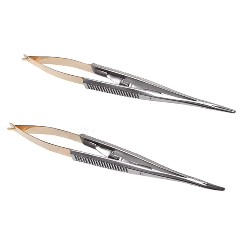 Dental Matrix Holder Clamp with Matrices Hole Protrusion Placement Tweezer Stainless Steel for Crown Bridge and Restorative Work