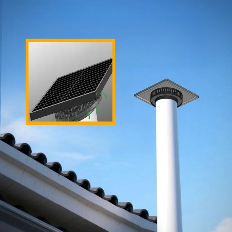 Outdoor Solar Roof Container Glass Window Exhaust Fan Wall-mounted Waterproof Air Extraction Fan Convenient Home Appliances