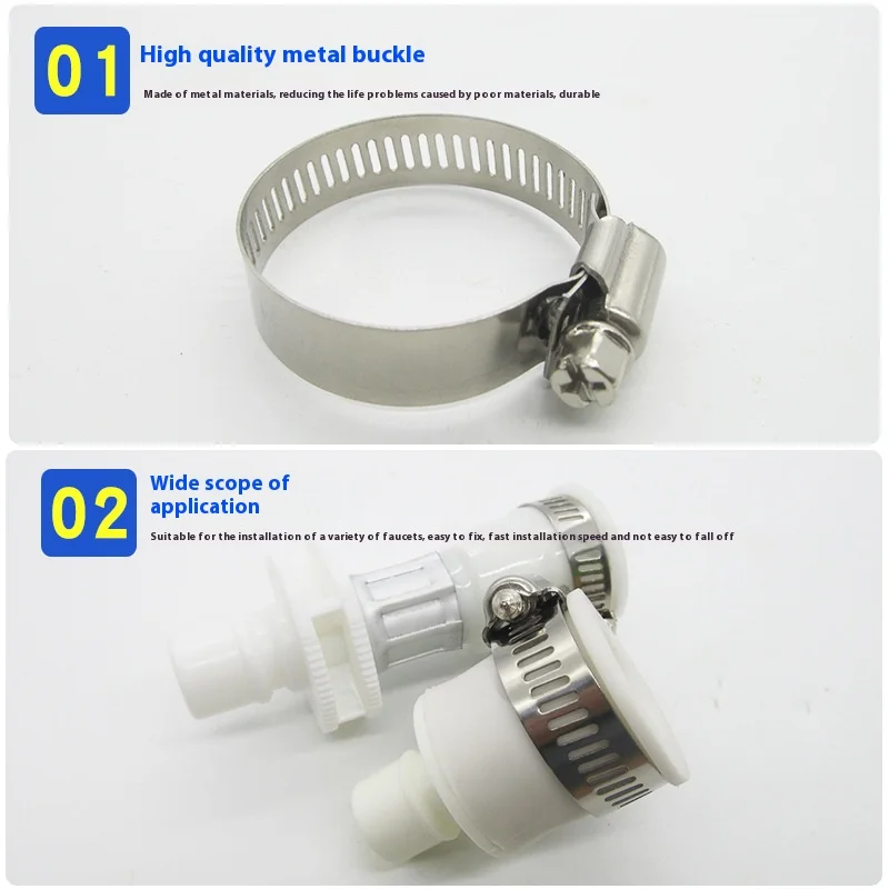 صنبور منزلي متقاطع فوق الفرعية العالمية الأوتوماتيكية للغسالة مدخل الأنابيب موصل حوض غسيل الحنفية فم الماء