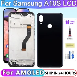 A10S A107 A107F A107F/DS Screen Assembly for Samsung Galaxy A10S LCD Display Digitial Touch Screen With Frame Replacement