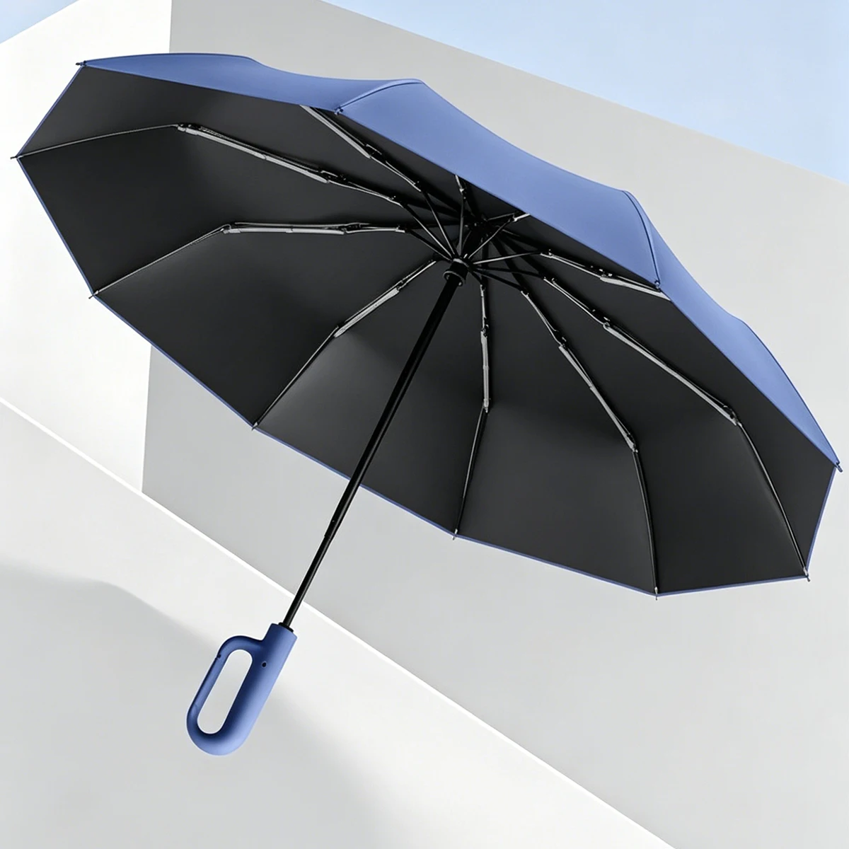 buckle-automatic-10-rib-umbrella-black-coating-uv-protection-3-fold-windproof-umbrella-for-rain-sun