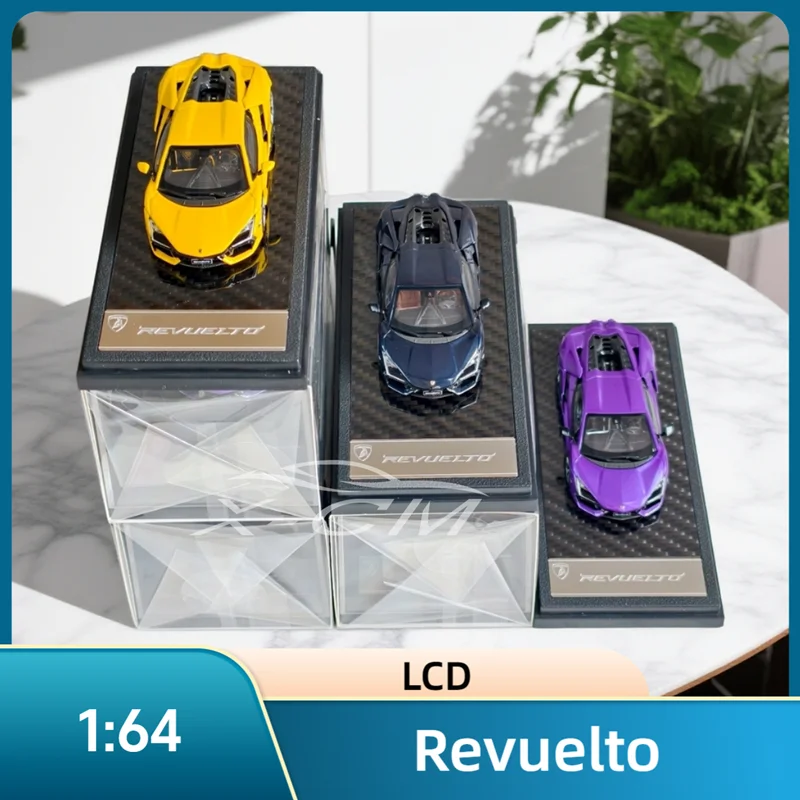 Modelo de Auto a Escala Diecast LCD Revuelto CLD (Amarillo/Morado/Azul Oscuro) 1:64