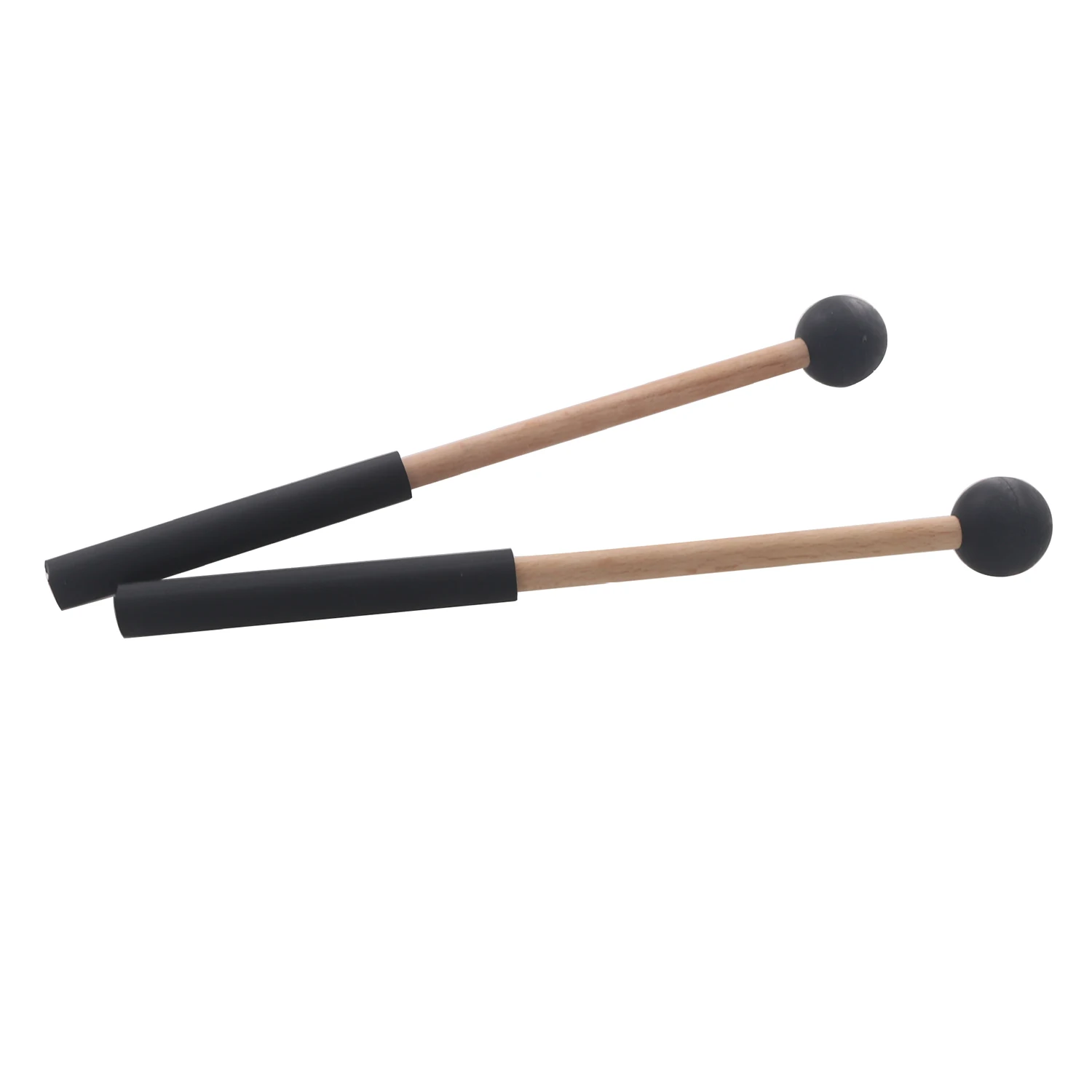 Mazos de tambor de lengua con cabeza de goma suave, palos de tambor para tambores, tambores de lengua y percusión de teclado, 1 par