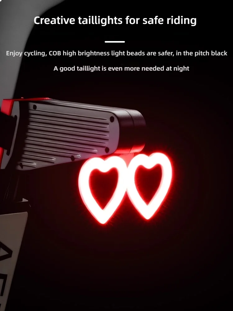 TOSUOD-luces traseras para bicicleta de montaña y carretera, luces de conducción nocturna, advertencia de amor para niños, luces para correr de noche, equipo de equitación