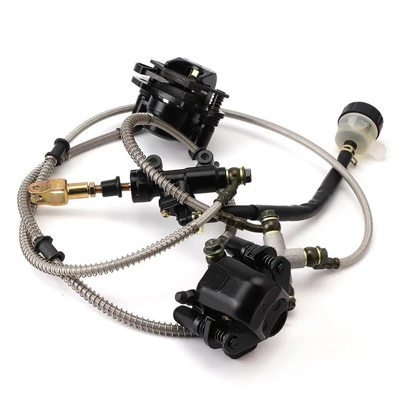 

Foot brake Rear Hydraulic Double Disc Brake Caliper System With Oil Cup For 150cc 200cc 250cc ATV UTV Buggy Quad Dirt Bike Parts