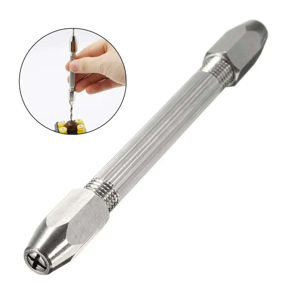 Punch Pin Vice 0-3.1mm Screwdrivers Home Carving Clock Repair Kit Double Ended Six Angle Screwdrivers Collet Holder