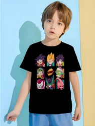 Popular Cartoon Characters Children Clothes Anime T-shirt for a Boy Clothes 8 to 10 Years Male Children's Blouse T-shirty Tops