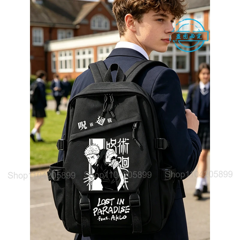 Jujutsu Kaisen Backpack Anime Mochila Boys Girls Schoolbag Laptop Bags Gojo Satoru Cartoon Fashion Outdoor Travel Bookbag Gift