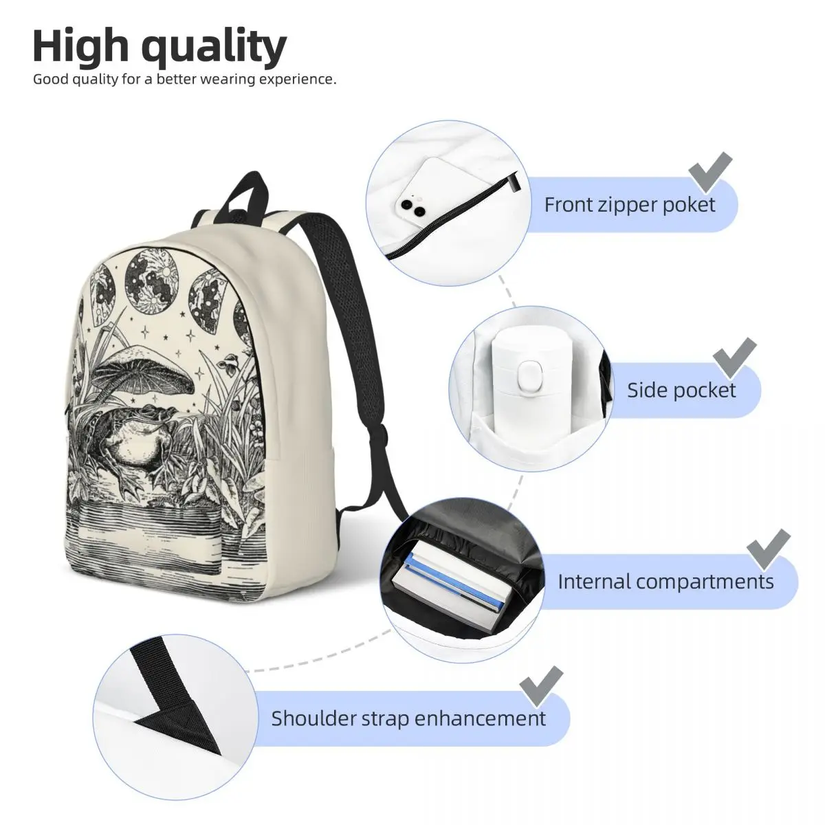 Result Backpack Elementary High College School Student Book Bags Teens Daypack Sports