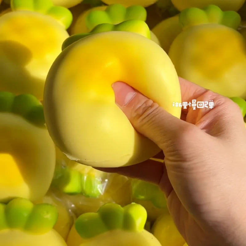 Bagnato Morbido Realistico Ananas Anguria Mango Pera Nera Pizzico Agitarsi Giocattolo Aumento Lento Agitarsi Divertente Spremere Squishy Giocattolo Regalo