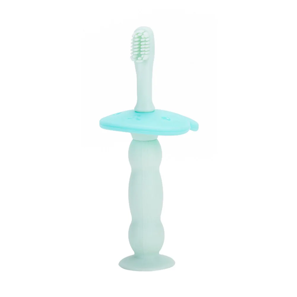 

Children Toothbrush Baby Toddler Bristles Soft Silicone Teether Infant Training Brush Cartoon Animal Non Toxic Gum Teeth