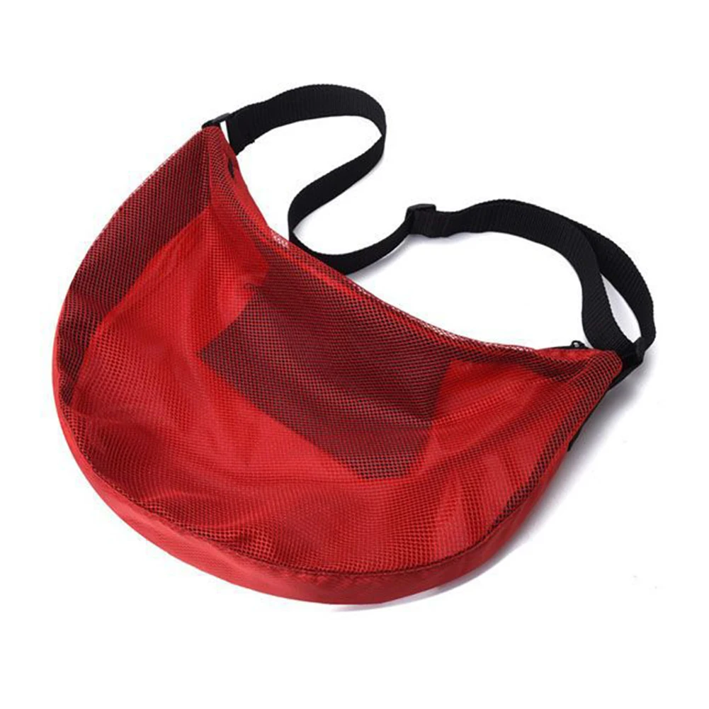 Bolsa de ombro de basquete portátil, grande capacidade, malha de armazenamento para basquete, bola de vôlei, acessórios de bolsa de armazenamento