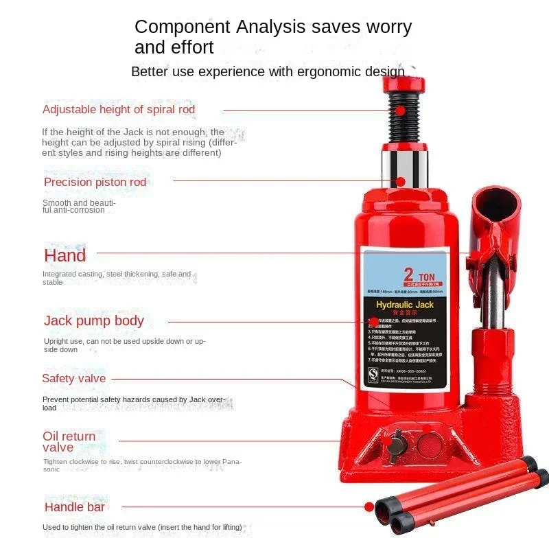 10T ton Car jack manuale idraulico verticale martinetto idraulico riparazione strumento auto 5000(Mpa)