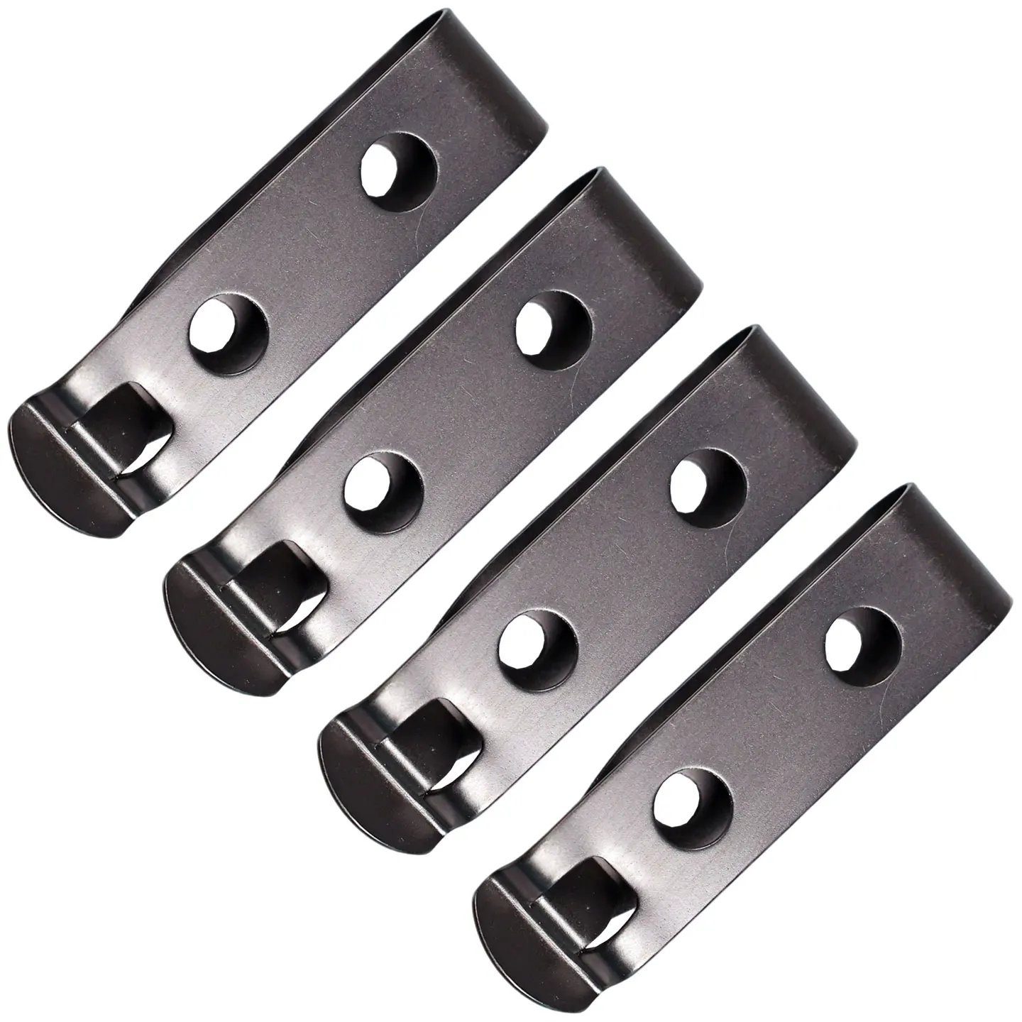 Anti Slide Stainless Steel Belt Clip Waist Loop Clamp Buckle for Kydex Sheath Holster Pouches Scabbard With Mounting Hardware