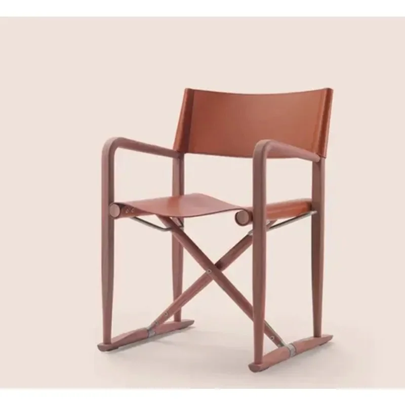 Stainless steel foldable office leisure chair old   wind restaurant chair y