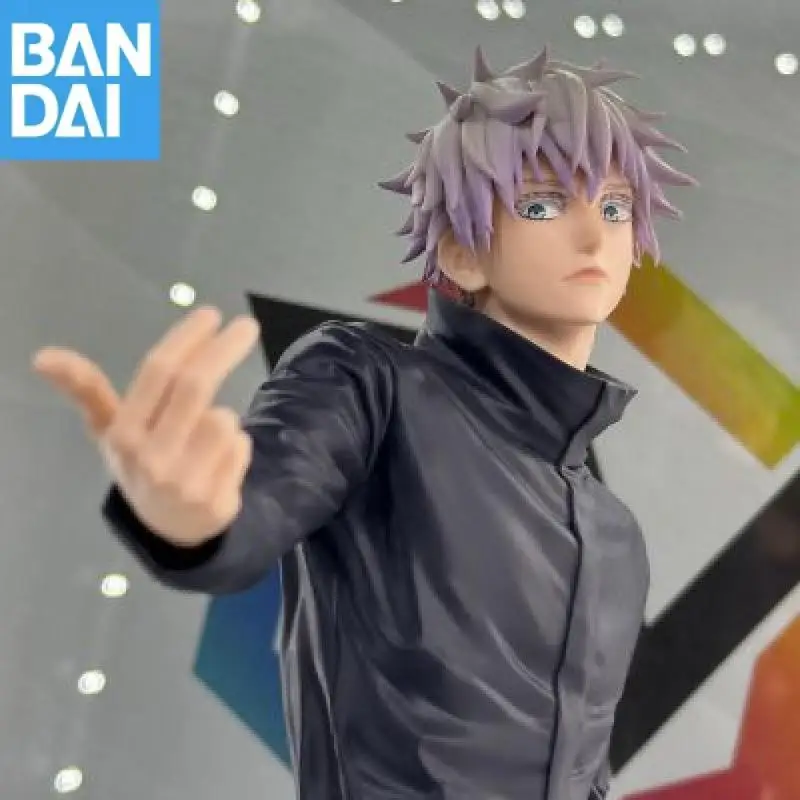 Original Bandai Namco Banpresto Jujutsu Kaisen Grandista Gojo Satoru Pvc Anime figura modelo coleccionista adorno de escritorio juguete para regalo