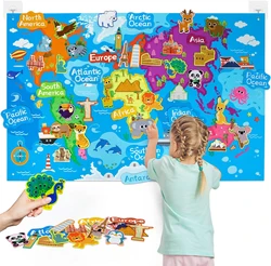 Zoom Animal Felt Story Board Montessori Early Learning Toy Themed Storytelling Flannel Toys Interactive Game Wall Hanging Gifts