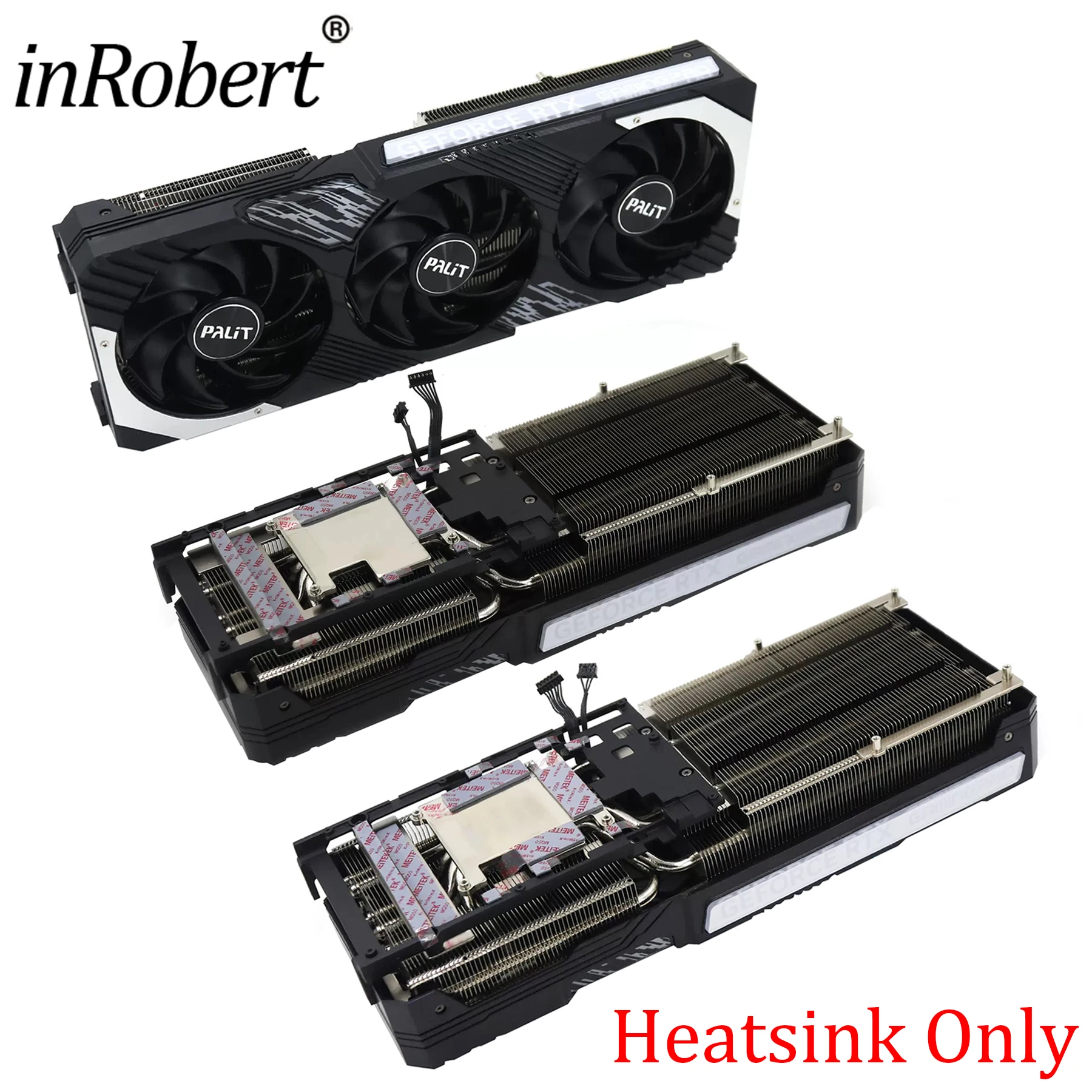 F​or PALIT RTX 4070 Super 4070 4070Ti GamingPro Replacement Graphics Card GPU Heatsink