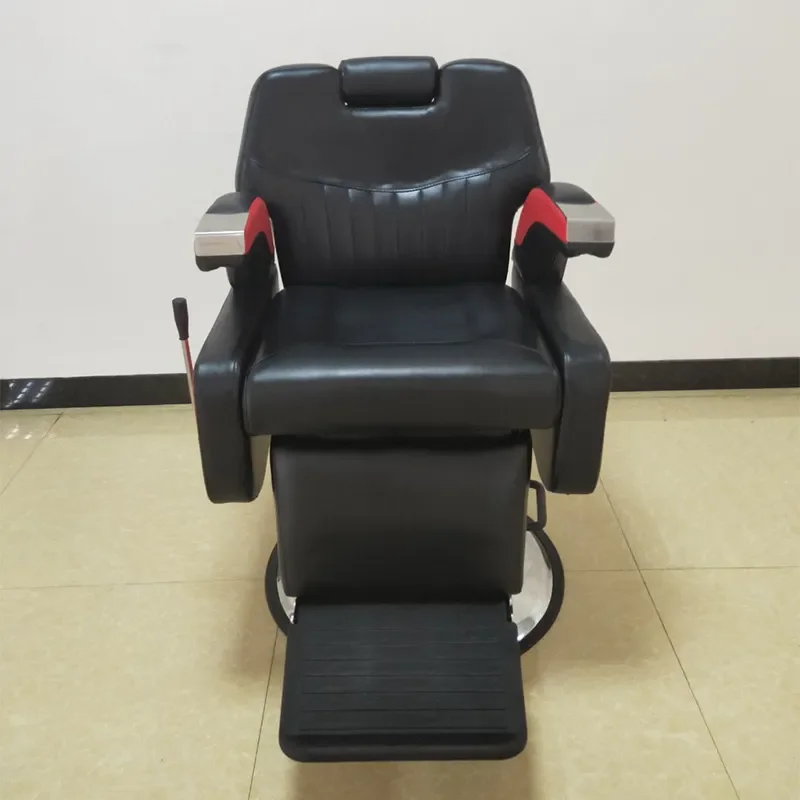 Manufacturer Salon Chair for Hair Cutting Shaving Perm Dyeing Reclining Barber Chair Retro Oil Head Styling Seat