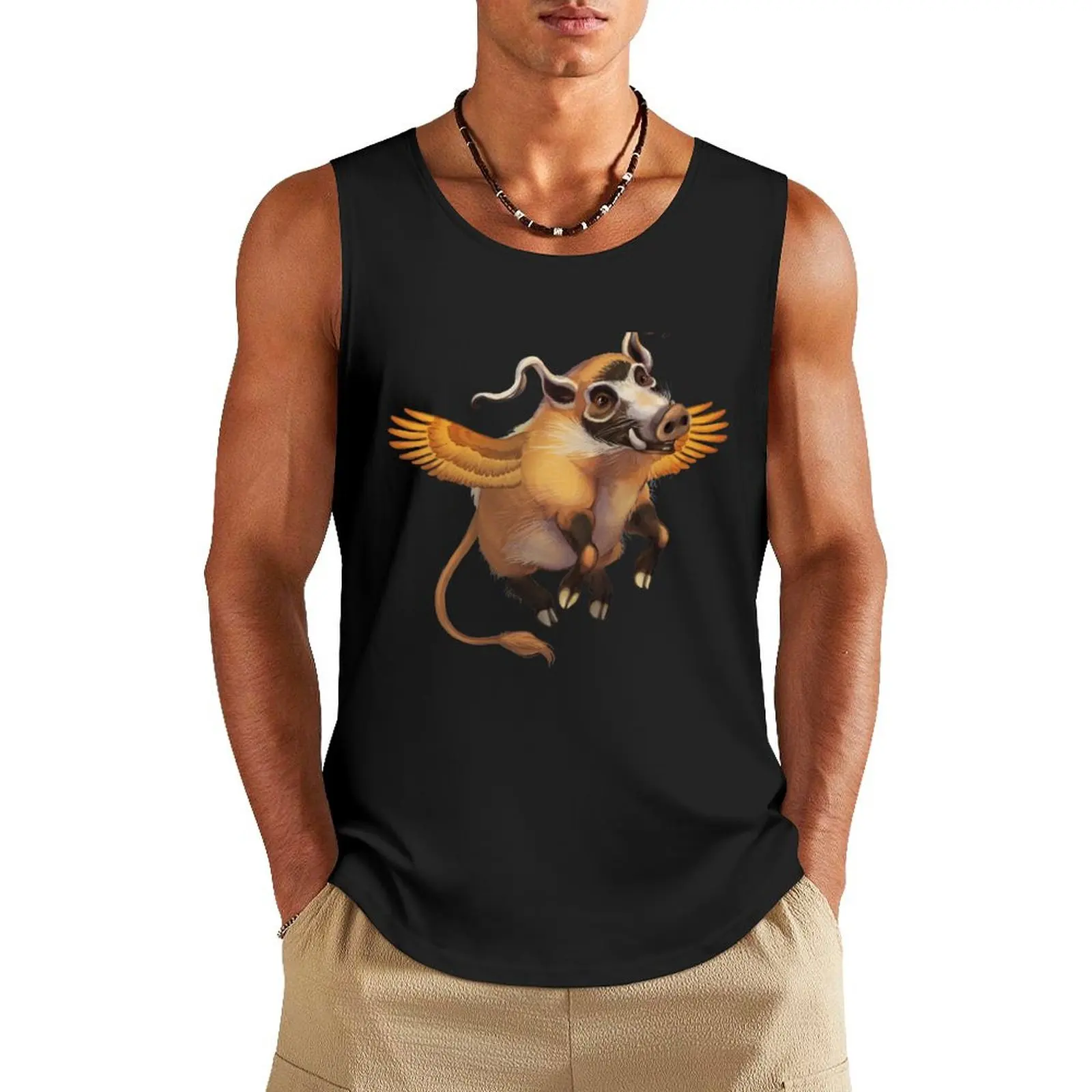 When River Hogs Soar Tank Top Japanese t-shirt Men's t-shirts