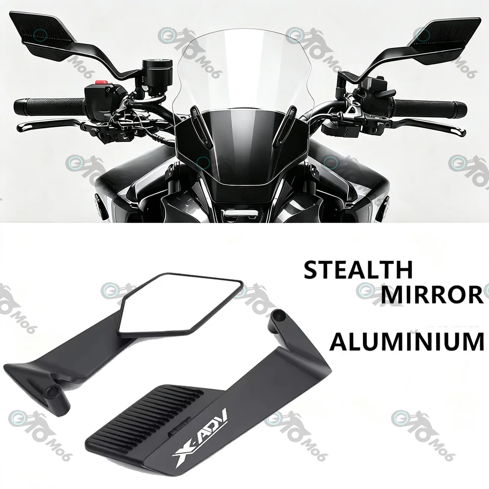 Für X-ADV750 XADV750 XADV 150 ADV 350 ADV 160 Motorradspiegel Stealth Winglets Spiegel Drehbare Verstellbare Spiegel