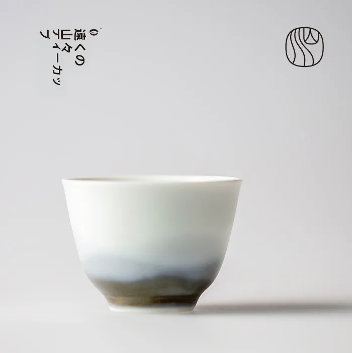 

Чайная чашка для гунфу-ча с ручной росписью, подглазурная роспись, горный пейзаж с точечным рисунком, для дома, офиса, чайной комнаты, подарок, чашка для владельца