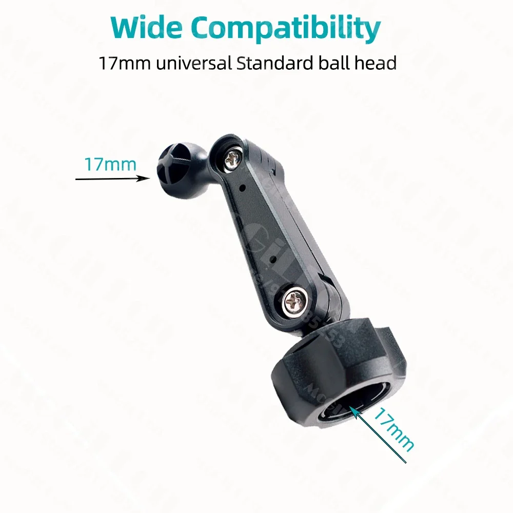 Auto-Handyhalterung Verlängerungsstange Lüftungsöffnung Display-Adapter Verlängerungsarm Modifikationszubehör 17mm Universal-Kugelkopf – Detail 11