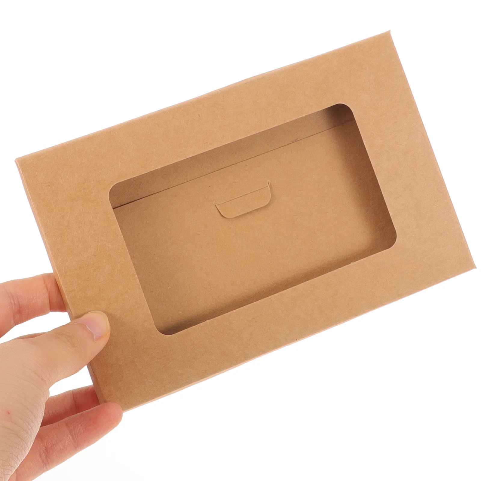 4x6 Envelopes for Invitations Window Box Postcards Container Paper Vellum Light Brown Kraft Boxes