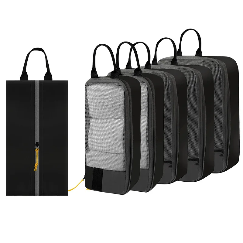 6 Piece Luggage Compression Packing Travel Organizer Bags for Travel Essentials Expandable Luggage Organizer Bags Pack Light