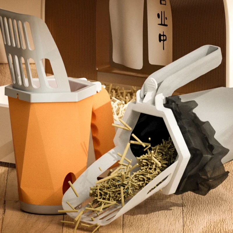 

Cat litter shovel integrated automatic shovel excrement dog litter comes with a garbage bag for storage