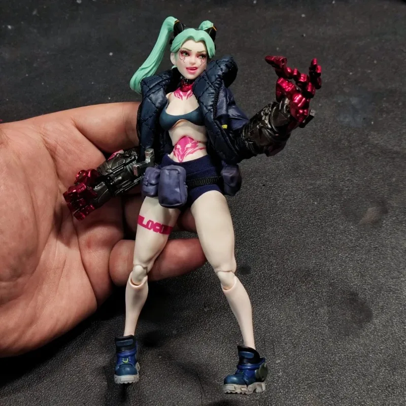 W magazynie Romankey X COWL 1/12 Scale Battle Female Soldier Gun Girl Jessica 6'' Full Set Cyberpunk Action Figure Model Toys