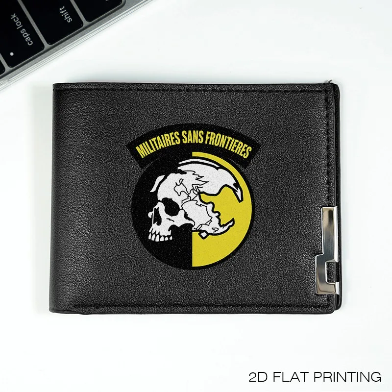 محفظة عسكرية من جلد البولي يوريثان، محفظة ثنائية الطي للرجال، للاستخدام اليومي، خفيفة الوزن ومتينة، طراز عمل #1