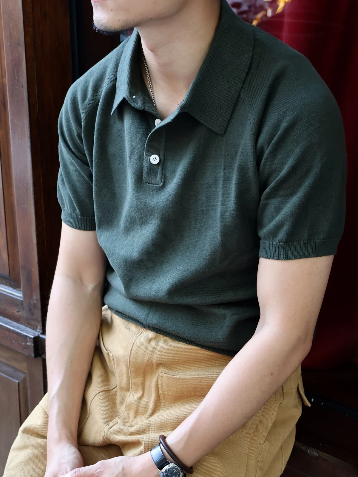 

Итальянская трикотажная футболка из чистого хлопка ort Sve irt American Retro Ameiie Ci Walk Commute Busin повседневная футболка