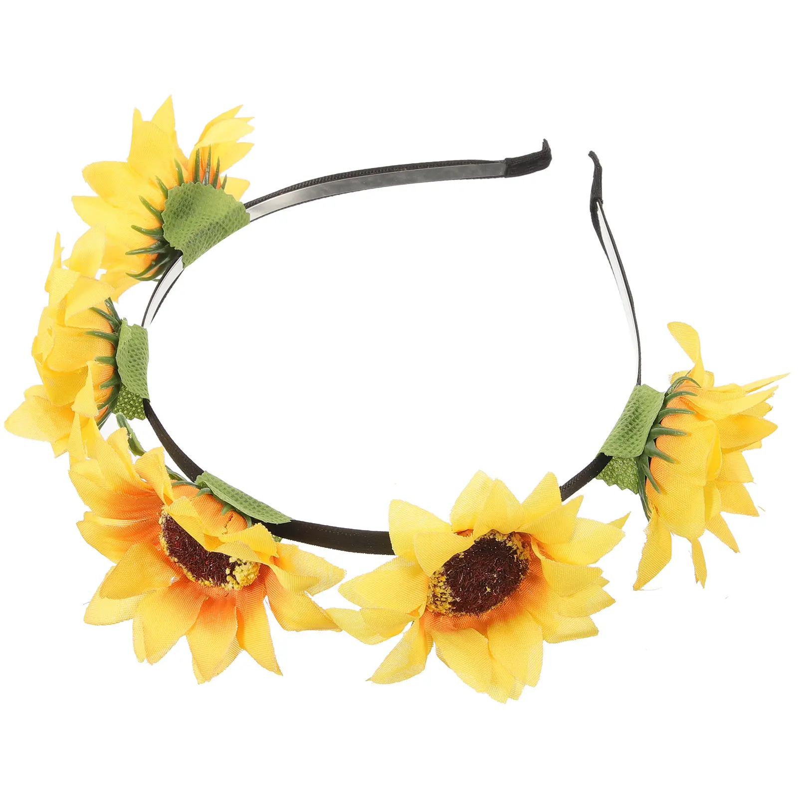 

Handcrafted Floral Wreath Headband for Women Girls Simulation Daisy Flower Crown Elegant Delicate Hair Ornament for Fairy Party
