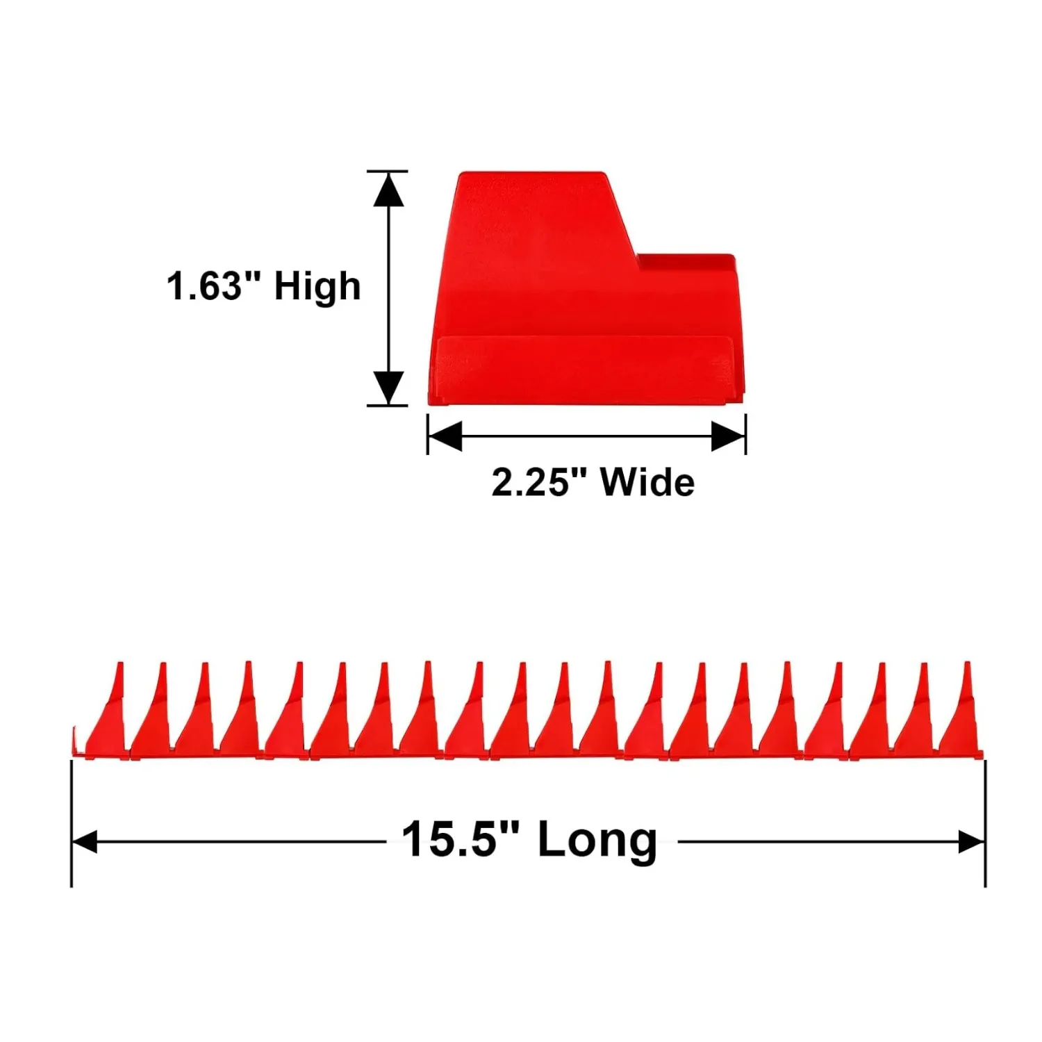 20pcs Wrench Pro Upright Storage Organizer Wrenches Magnetic Hexagonal Head Style - Modular Toolbox Holder Made Durable Plastic