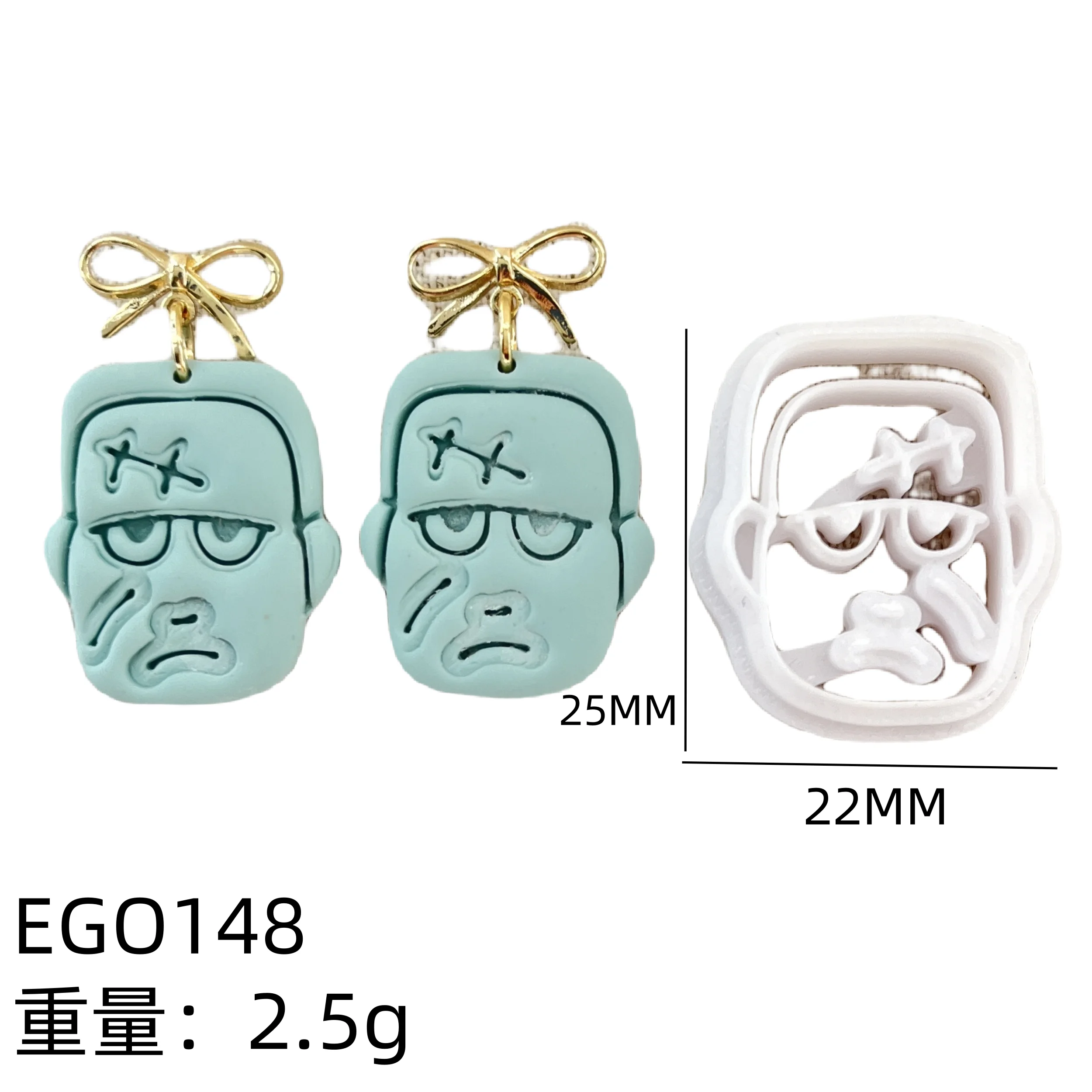 Halloween Series 13 Piece Set/Ghost/Pumpkin/Bat Polymer Clay Cutting Molds for DIY Earrings Jewelry Making