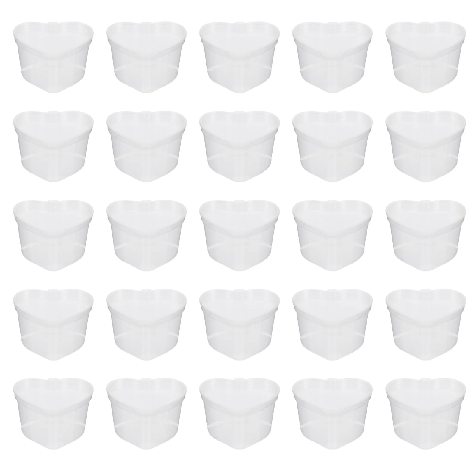 

50 PCS Transparent Spice Container Storage Jars Cup Containers Boxes Salad Dressing