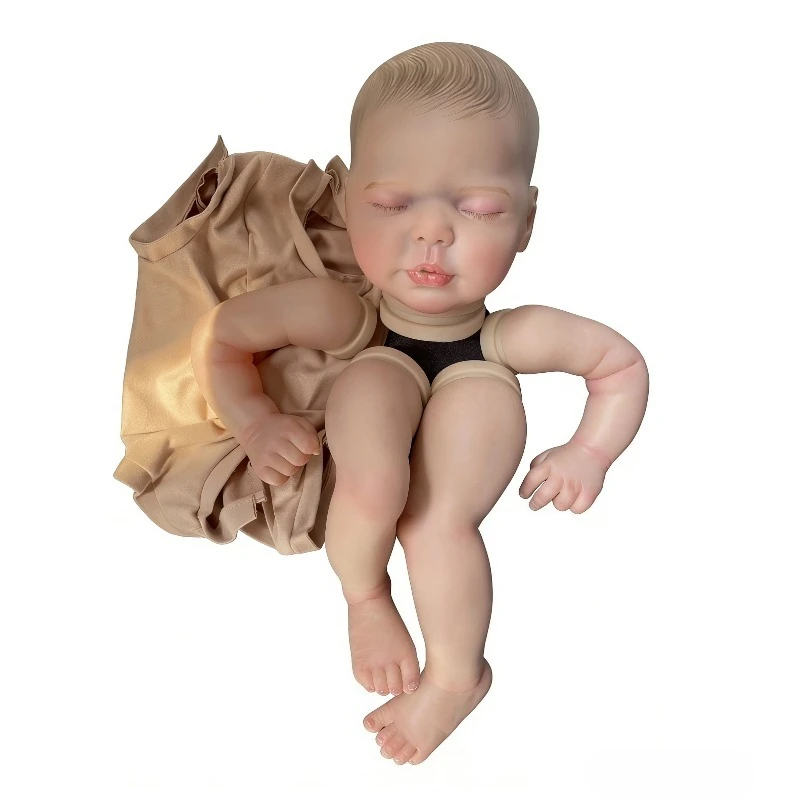 20inch Reborn Doll Kit Valentina  Already Painted Unfinished Doll Parts with Body Cloth view 4