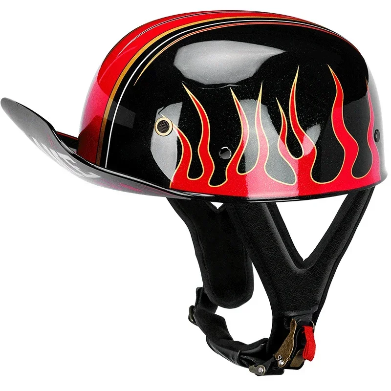 

Retro Vintage Half Helmet Motorcycle Helmet Motorbike Racing Scooter Half Face Helmets Biker Motorbike Moto Riding Helmet Casco