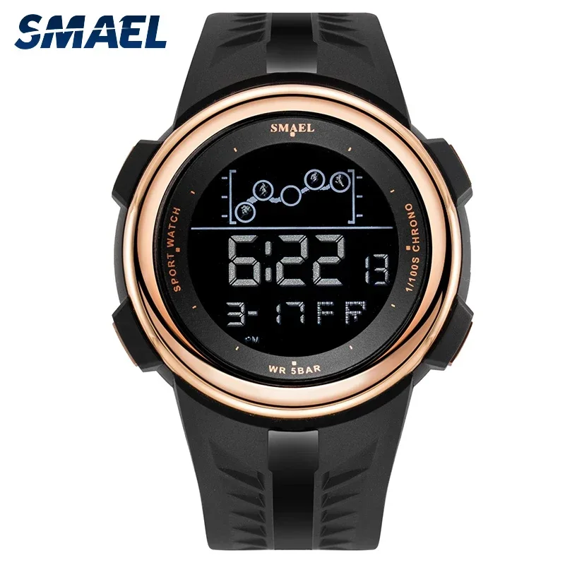 

SMAEL Fashion Digital Watches For Men Chronograph Waterproof 5ATM Outdoor Sport Watch Men Electronic Clock 1703