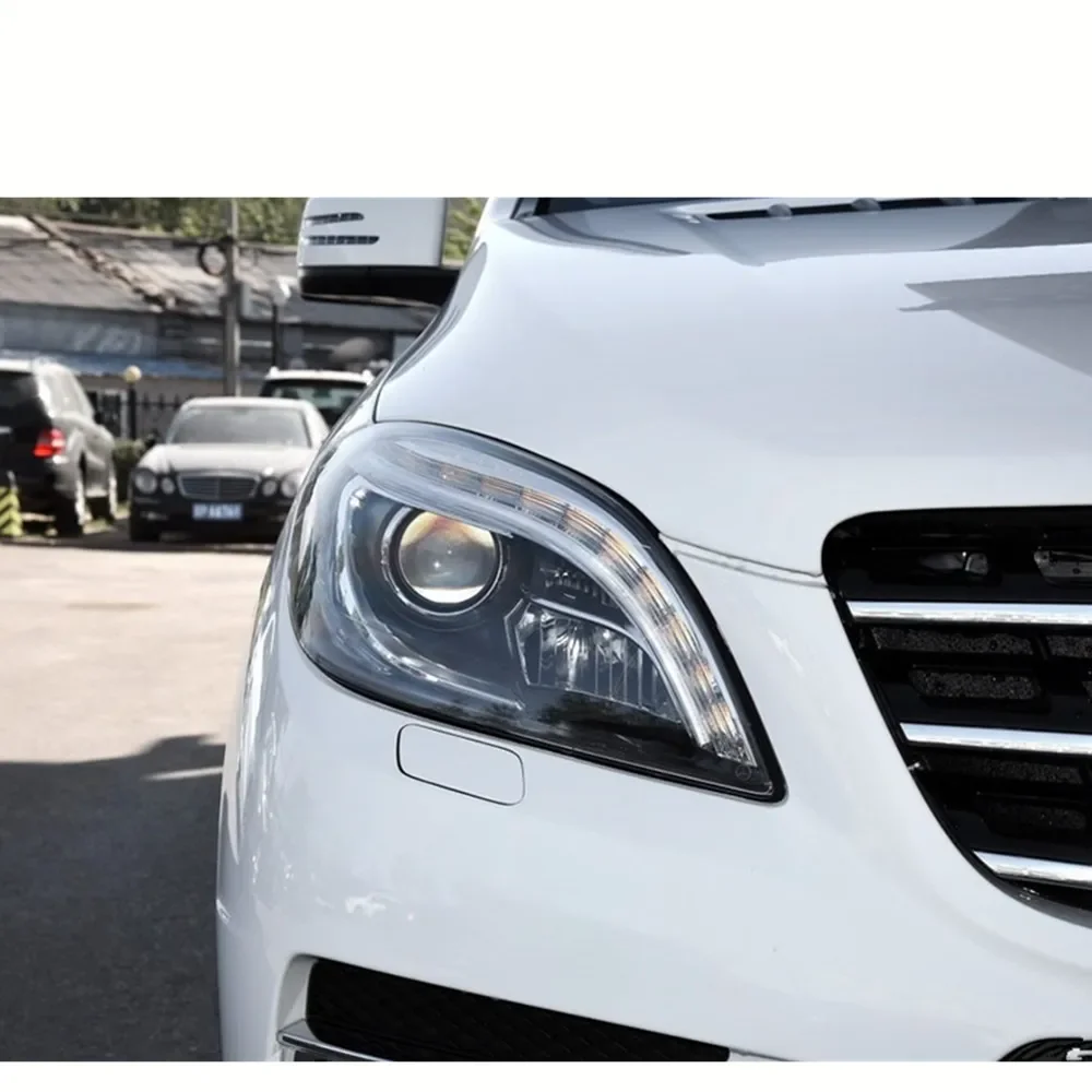 HTTCY For Benz M-Class ML W166 2012-2015 Front Headlight Cover Black Base Rear Casing Headlamp Back Housing Bottom Shell
