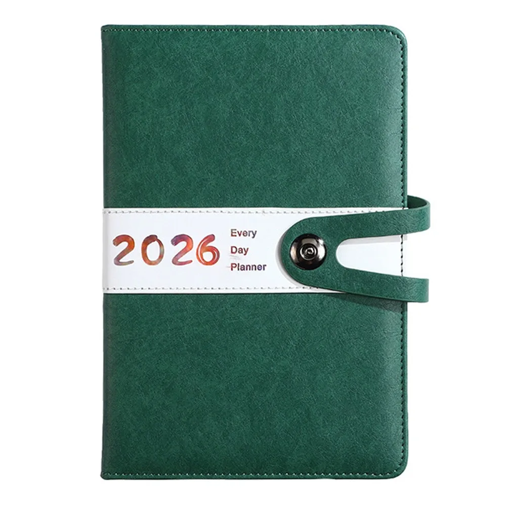 

English 2026 Schedule Planner Notepad Wear-resistant 12 Months A5 Agenda Planning Notebook Portable Bookmark Diary Writing Pads