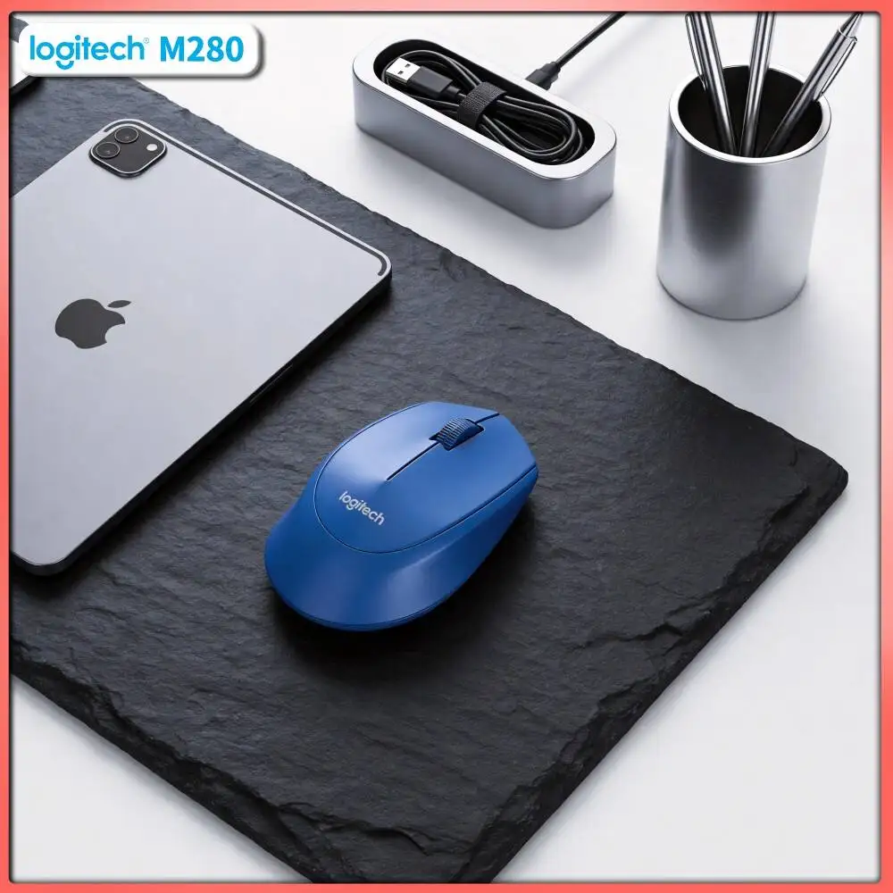 Logitech M280 Wireless Optical Mouse Dust-Proof Sensor 2.4GHz 1000 DPI Steady Control for Windows Mac PC