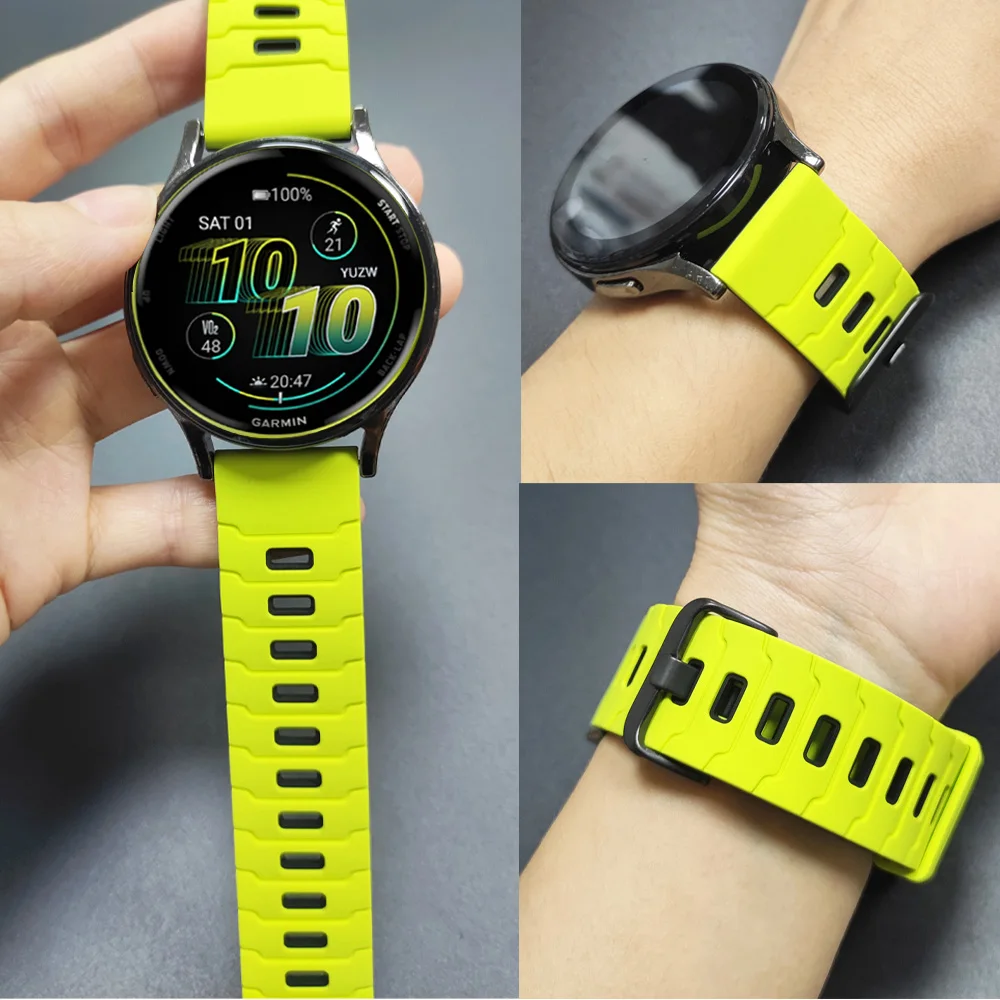 �y�Z�[�����z22mm�c�[�g���J���[�V���R���o���h�N�C�b�N�����[�X�X�g���b�v�iGarmin Forerunner 570 47MM 265 255 Music/Venu 4 3 2 45MM�Ή��j�X�|�[�c�u���X���b�g�x���g