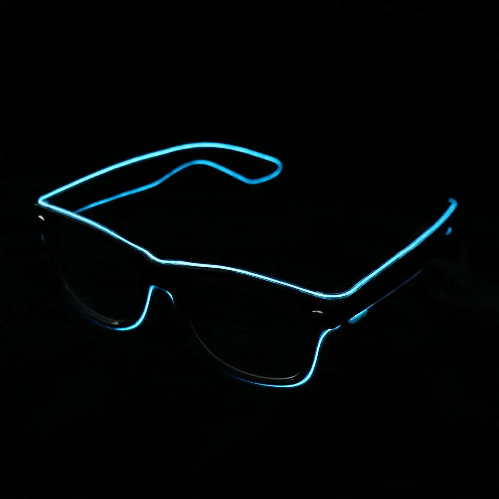 Suministros ligeros para fiestas, gafas de sol clásicas El Wire para fiesta, gafas luminosas, gafas Led, gafas intermitentes, gafas de neón