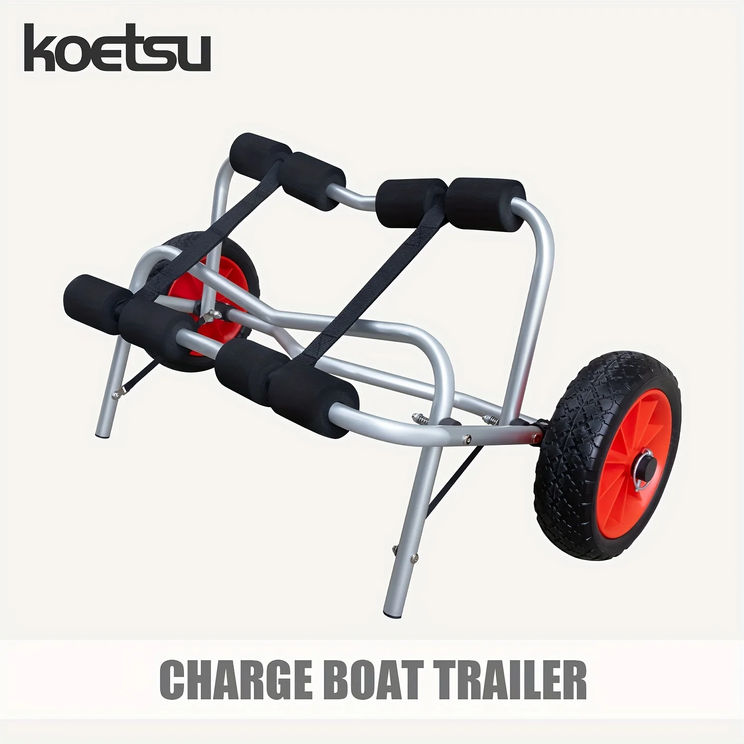 KOETSU Kayak Trolley pro Wide Foldable Aluminum Kayak Cart Trailer - Versatile Watercraft Transport for Kayak Canoe Paddleboard