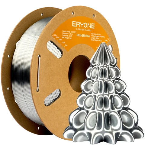 Eryone 1KG Ultra İPEK PLA Premium Filament 3D Baskı, Çoklu Renk Seçenekleri Mevcut, pla filament 1kg, Geliştirilmiş İpek PLA, 1KG/Makara