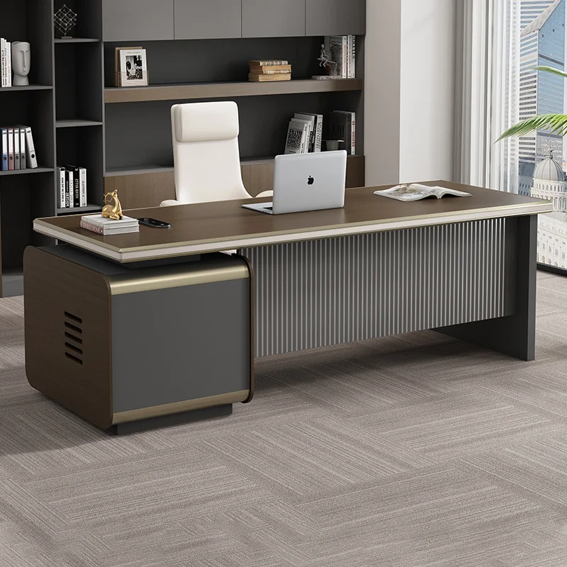 Boss office desk and chair combination simple modern president desk large supervisor manager light luxury furniture