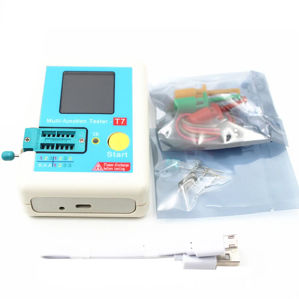 1.8 Inch Colorful Display Multifunctional TFT Backlight Transistor LCR-TC7 Tester For Diode Triode Capacitor Resistor-ABXK