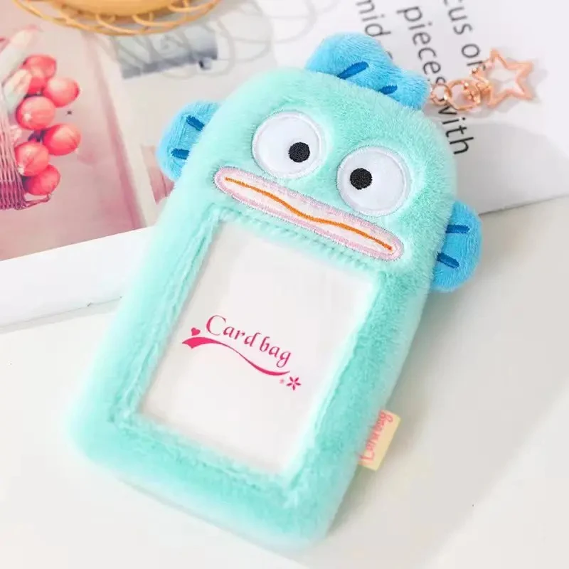 Anime Sanrio Hello Kitty peluche Card Cover Cute My Melody Kuromi Cinnamoroll Id Holder portachiavi Bus Card studente Campus Card